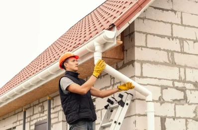 Pose et remplacement de gouttières à Sainte-Colome